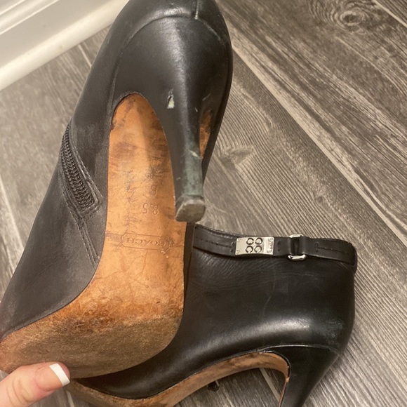 Coach booties. Very worn and loved—- read description and see pictures - Picture 4 of 4